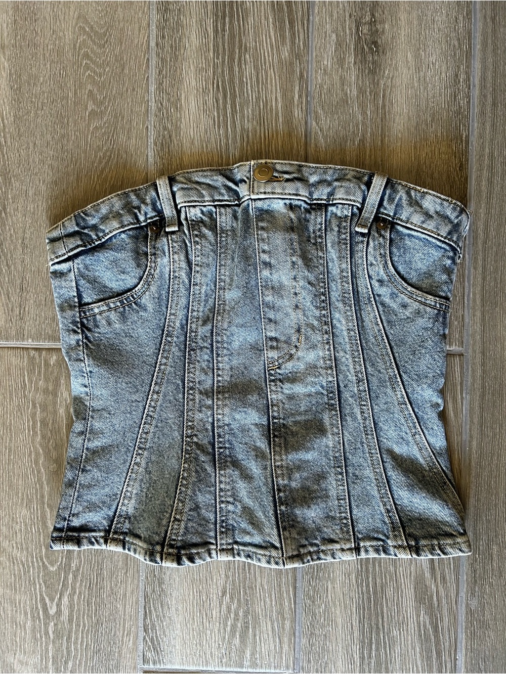 H&M Denim Corset top